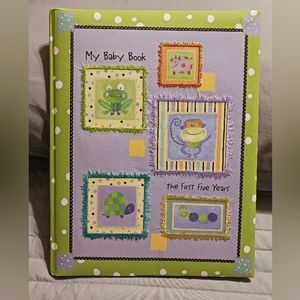 C.R. Gibson Polka-Dot Piggy My Baby Book The First Five Years Memory Book 64 pgs